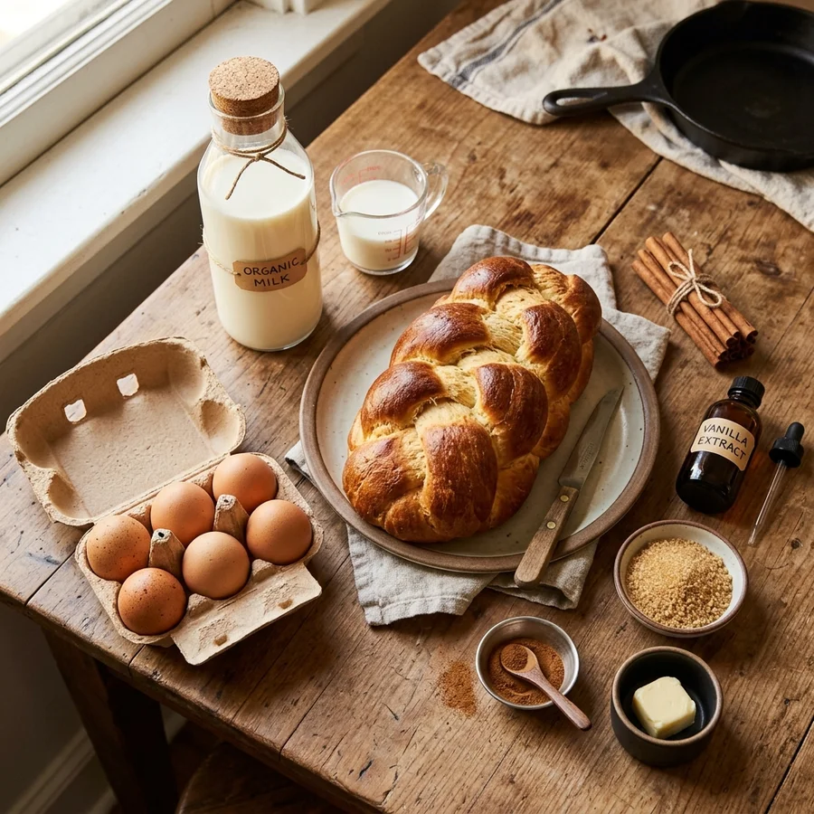 Ingredients for French toast
