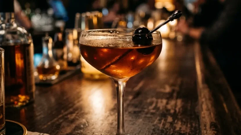 The Ultimate Classic Manhattan Drink Recipe Classic manhattan drink recipe in a coupe glass