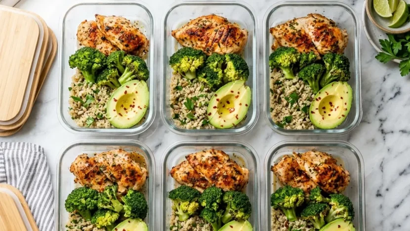 Mastering Meal Prep Ideas: Your Guide to Stress-Free Eating Healthy meal prep ideas on a marble counter