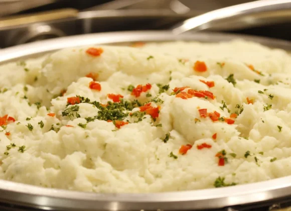 Ultra Creamy Mashed Potatoes Recipe in a Bowl with Melting Butter